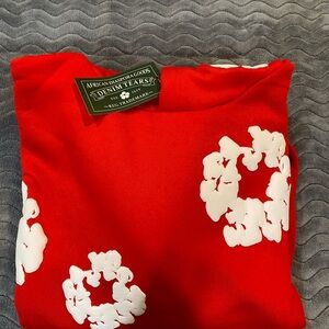 Denim Tears Red Floral Sweatshirt